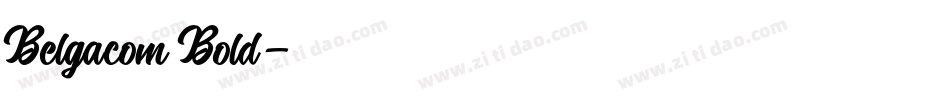 Belgacom Bold字体转换